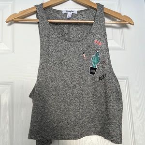 Like new - Jennyfer Worn once gray tank top